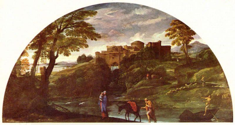 Annibale Carracci The Flight into Egypt oil painting picture